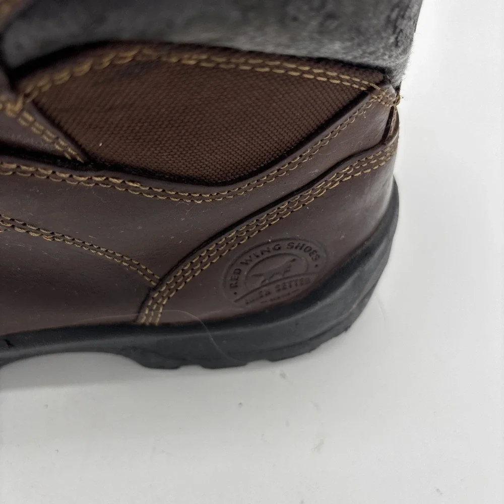 Mens Red Wing Irish Setter 83608 Ely Brn Leather Steel Toe Work Boots Sz 11 D